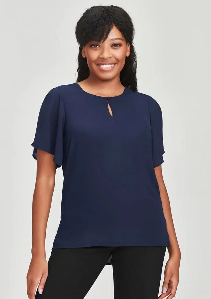Biz Collection Vienna Womens Short Sleeve Blouse RB261LS - Flash Uniforms